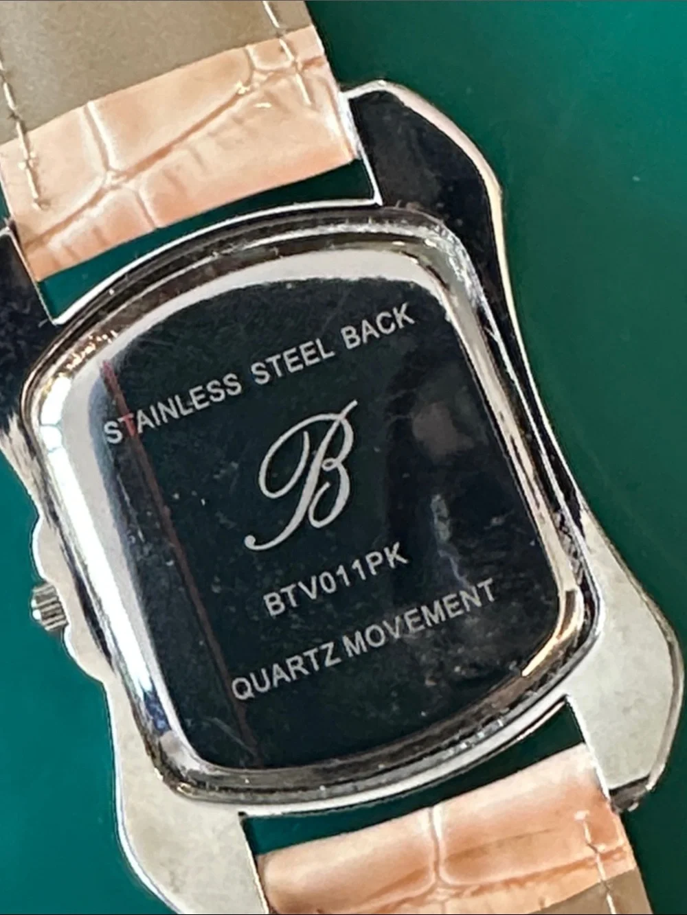 NWOT Brighton Women’s Pink large face  Watch w/  Crystal Accents
